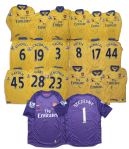 Arsenal Match-Worn Lot of Ten 2013 Jerseys, Each Jersey Signed by Its Player -- Arteta, Bendtner, Cazorla, Gibbs, Gnabry, Hayden, Koscieiny, Monreal, Sagna & Szczesny