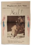 Historic Lot of Nine Newspapers from Neil Armstrong's Hometown -- Spanning Three Months, From July 1969 to September 1969 -- With Terrific Apollo 11 Content