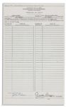 Ronald Reagan Historic Republican Primary Petition Signed -- Reagan Signs This Ohio Petition to Challenge President Ford in 1976