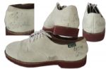 Pat Boone Signed White Shoes -- Signed Pat Boone on Both Shoes