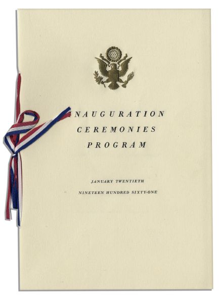 JFK Inauguration Ceremonies Invitation & Program