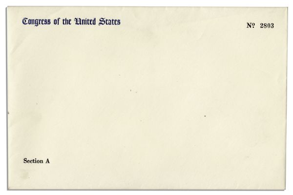 JFK Inauguration Ceremonies Invitation & Program