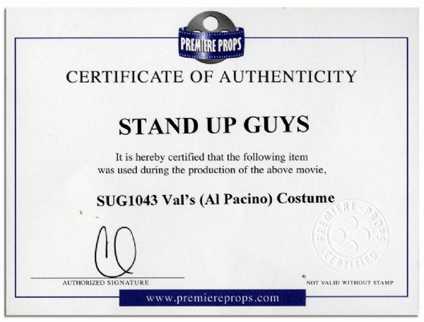 Al Pacino Wardrobe From ''Stand Up Guys''