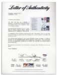 Excellent STS-107 First Day Cover -- Signed by Each of the Astronauts From the Tragic 2003 Mission -- With PSA/DNA COA