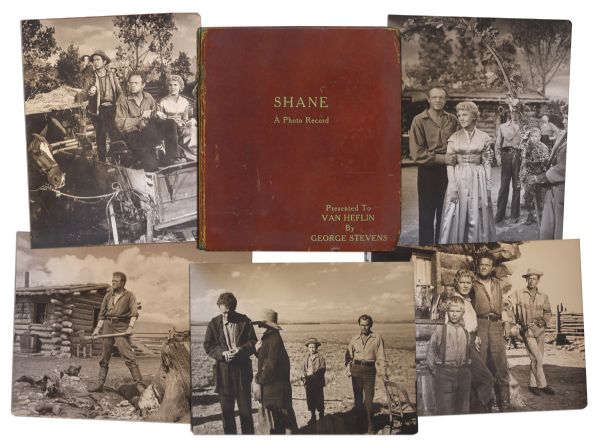 Book of Still Photos From 1953 Western Shane -- From The Personal Collection of Van Heflin, Gifted to Him by the Film's Director George Stevens