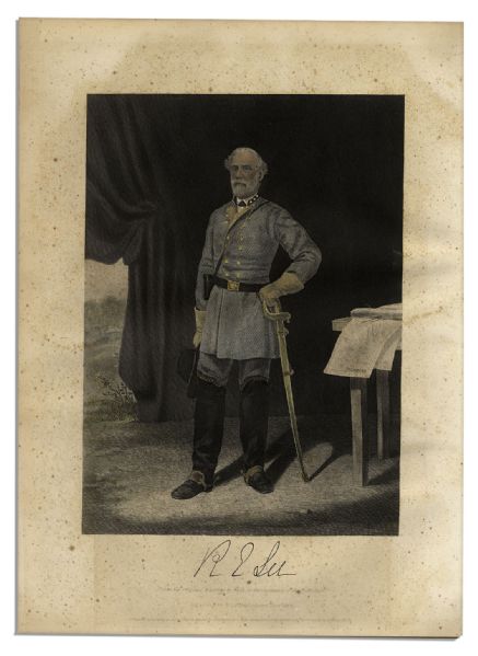 Robert E. Lee Signed Slip