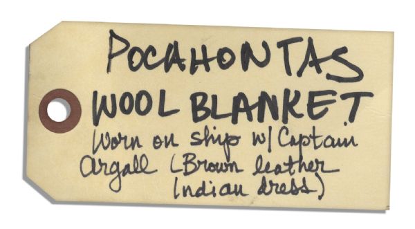 Q'Orianka Kilcher's Used Wool Blanket From Her Role as Pocahontas in The New World
