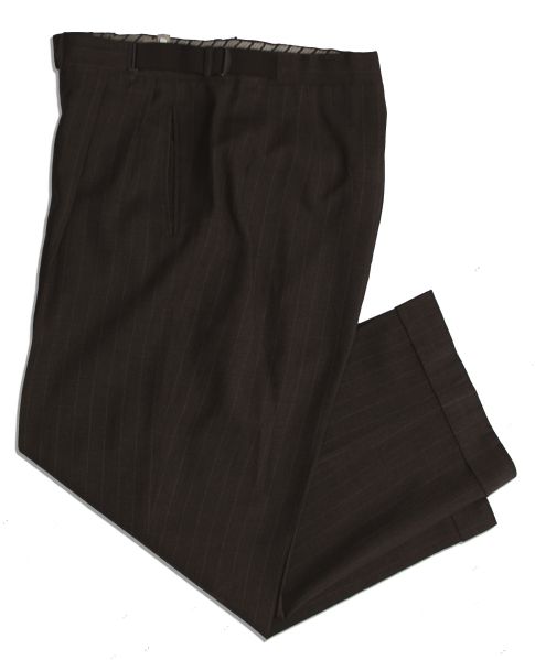 The Birth of a Nation & Intolerance Director D.W. Griffith Personally Owned & Worn Brown Pinstripe Suit