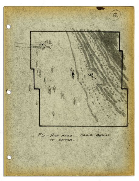 Nearly 500 Storyboard Illustrations From the 1977 Terrorist Thriller ''Black Sunday'' -- Based on the Munich Massacre