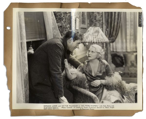 Keybook for No More Women -- 1934 Picture Starring Edmund Lowe, Victor McLagen, Sally Blane & Minna Gombell