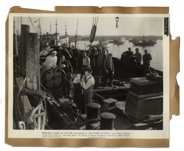Keybook for No More Women -- 1934 Picture Starring Edmund Lowe, Victor McLagen, Sally Blane & Minna Gombell