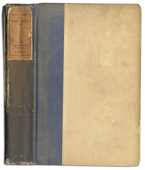 Mark Twain Dual-Signed Copy of The Works of Mark Twain -- Signed Both as Mark Twain & S. L. Clemens