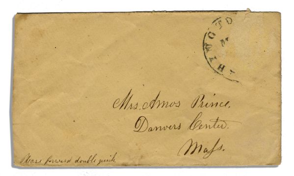 Civil War Letter Lot by John H. Hone of the 2nd Massachusetts Sharpshooters -- With Manassas Content -- …after the retreat from Manassas…men…have no knapsacks or clothes…