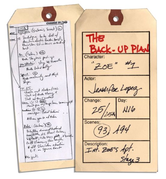 Jennifer Lopez Hero Silk Nightgown & Terry Robe From ''The Back-Up Plan''