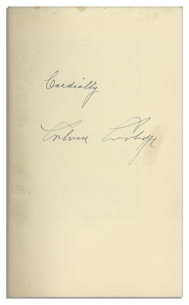 Calvin Coolidge Uninscribed & Signed Second Edition of His Autobiography