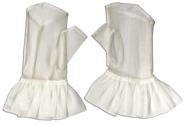 Lucille Ball Bridal Lot -- 5 Items From Her 1949 Church Wedding to Desi Arnaz -- Garter, Gloves, Photo and Cake Box -- With a COA from Lucy's Daughter