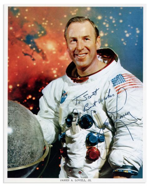 Lot of 4 Astronaut Signed 8 x 10 NASA Photos -- Stafford, McDivitt, Worden & Lovell