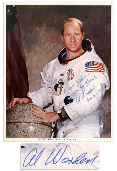 Lot of 4 Astronaut Signed 8 x 10 NASA Photos -- Stafford, McDivitt, Worden & Lovell