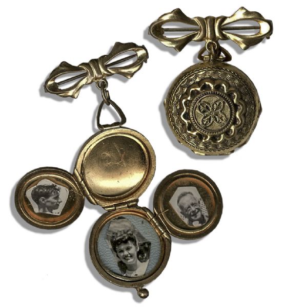 Lucille Ball Personally Owned Locket With Photos of Her Own Family Growing Up -- With a COA From Her Daughter