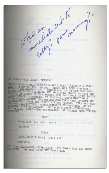 Lucille Ball First and Final Draft Scripts For An Episode of ''Here's Lucy'' Guest Starring Dinah Shore From 1971 -- With Lucy's Hand Notes
