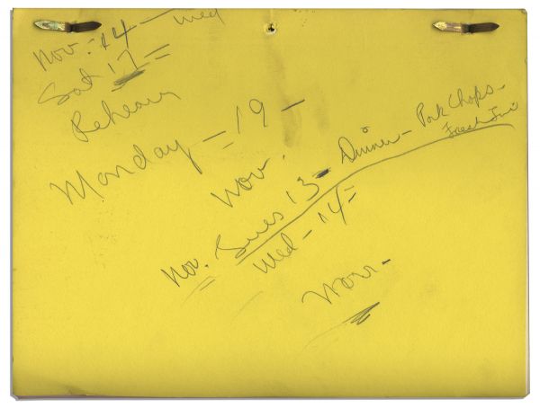 Lucille Ball Personally Owned Script From Her 1979 TV Special -- ''Lucy Moves to NBC''