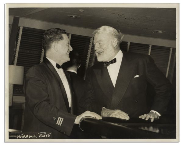 Ernest Hemingway Signed & Inscribed 10'' x 8'' Photo From The 1950's