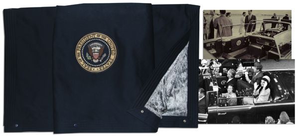 John F. Kennedy's Presidential Blanket Present in the Limo & Bloodied Upon His Assassination -- With Impeccable Provenance