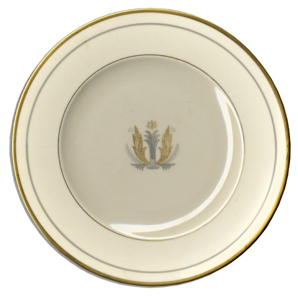 ''Governor Clinton'' Syracuse China Plate From DeWitt Clinton's New Yoork Governorship