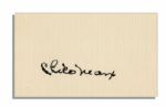Marx Brothers Signatures -- Chico, Harpo & Groucho on 3 Separate Cards