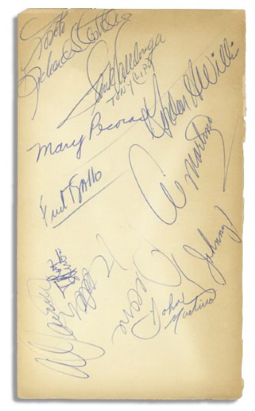 The Godfather Book Signed by the Cast of the Celebrated Film -- Signed by Brando, Pacino, Keaton, Caan, Shire, Martino and Others