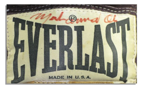 Muhammad Ali Signed Boxing Gloves From Either the Ali/Wepner Fight or Rumble in the Jungle -- Previously Auctioned in a Special Olympics Benefit