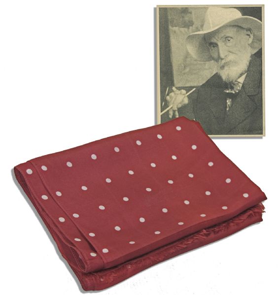 Renoir's Polka-Dot Scarf -- Worn by Renoir in a Magazine Photo Shoot -- 50 x 16.5