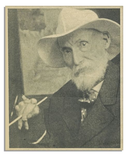 Renoir's Polka-Dot Scarf -- Worn by Renoir in a Magazine Photo Shoot -- 50 x 16.5