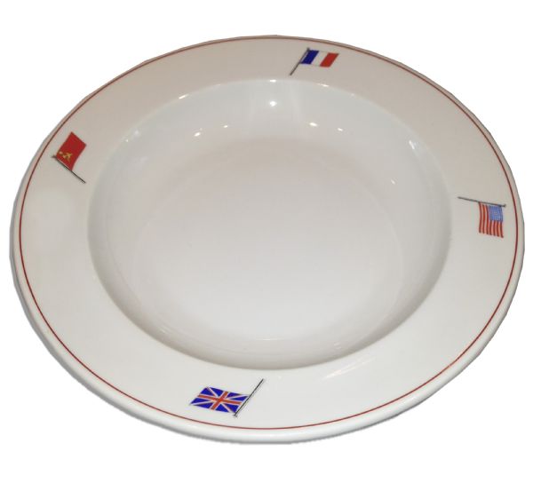 Dwight Eisenhower Used Plate -- Used by Eisenhower in Berlin on 5 July 1945 at the Post-WWII Meeting to Discuss the Division of Germany