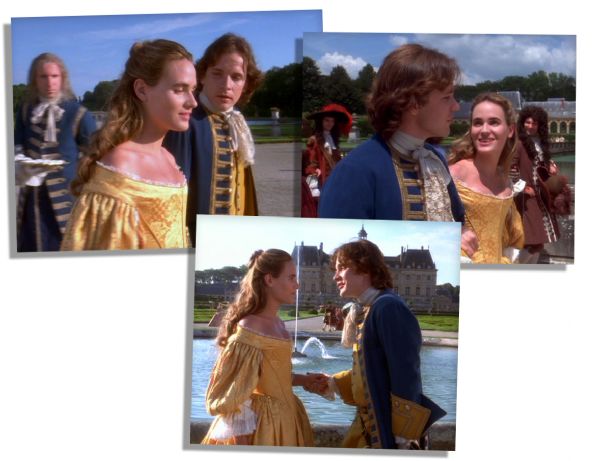 Judith Godreche ''Man in the Iron Mask'' Costume -- Heavy Gown & Leather Shoes