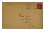 Orville Wright Signed Postcard of the Famous Flight at Kitty Hawk