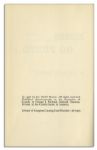 Rare Frank Sinatra, Natalie Wood & Tony Curtis Signed ''Kings Go Forth'' First Edition Book -- All Three Starred Together in the Film Adaptation of the Novel