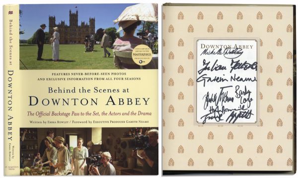 Downtown Abbey Signed Book & DVD Lot -- With Screen Actors Guild COA