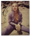 Lot of 5 Jeanne Carmen 8'' x 10'' Photos Signed -- Fine