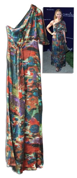 Beautiful Dress Worn by Actress Rebecca Gayheart -- Dress Designed by Catherine Malandrino