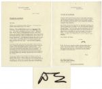 Dwight Eisenhower Typed Letter Signed as President on His USSR Appointment That Joseph McCarthy Complained Had Advanced Soviet Power -- ...The Bohlen appointment was not a deal....
