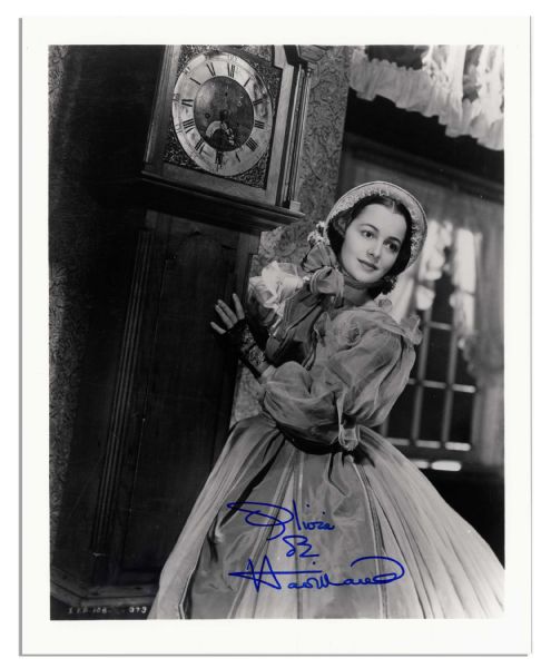 Olivia de Havilland 8 x 10 Photo From Gone With The Wind Signed