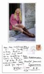 Beatles Promotional Photo Postcard From Ringos 1968 Sex Farce Candy -- Costar Ewa Aulin Writes ...Were making a movie in Rome...