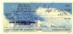 Three Stooges Signed Checks -- Three Checks, One Each Signed by Moe Howard, Larry Fine and ''Curly'' Joe DeRita, the So-Called Sixth Stooge
