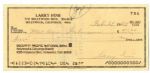 Three Stooges Signed Checks -- Three Checks, One Each Signed by Moe Howard, Larry Fine and ''Curly'' Joe DeRita, the So-Called Sixth Stooge