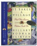 Hillary Rodham Clinton Signed ''It Takes a Village''