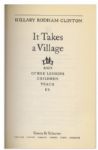 Hillary Rodham Clinton Signed ''It Takes a Village''