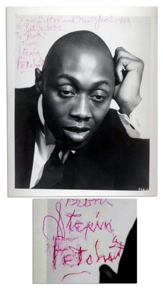 Stepin Fetchit Signed 8 x 10 Photo -- First African American Film Star to Receive Screen Credit