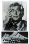 Legendary Composer Leonard Bernstein 8 x 10 Signed Photo