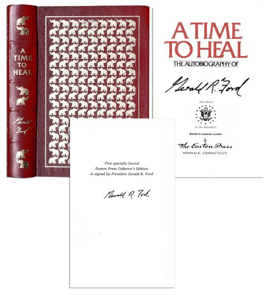 Gerald Fords Memoir A Time To Heal Signed 